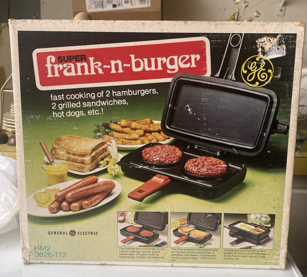 Vintage GE Super Frank-N-Burger Grill – 3826-112