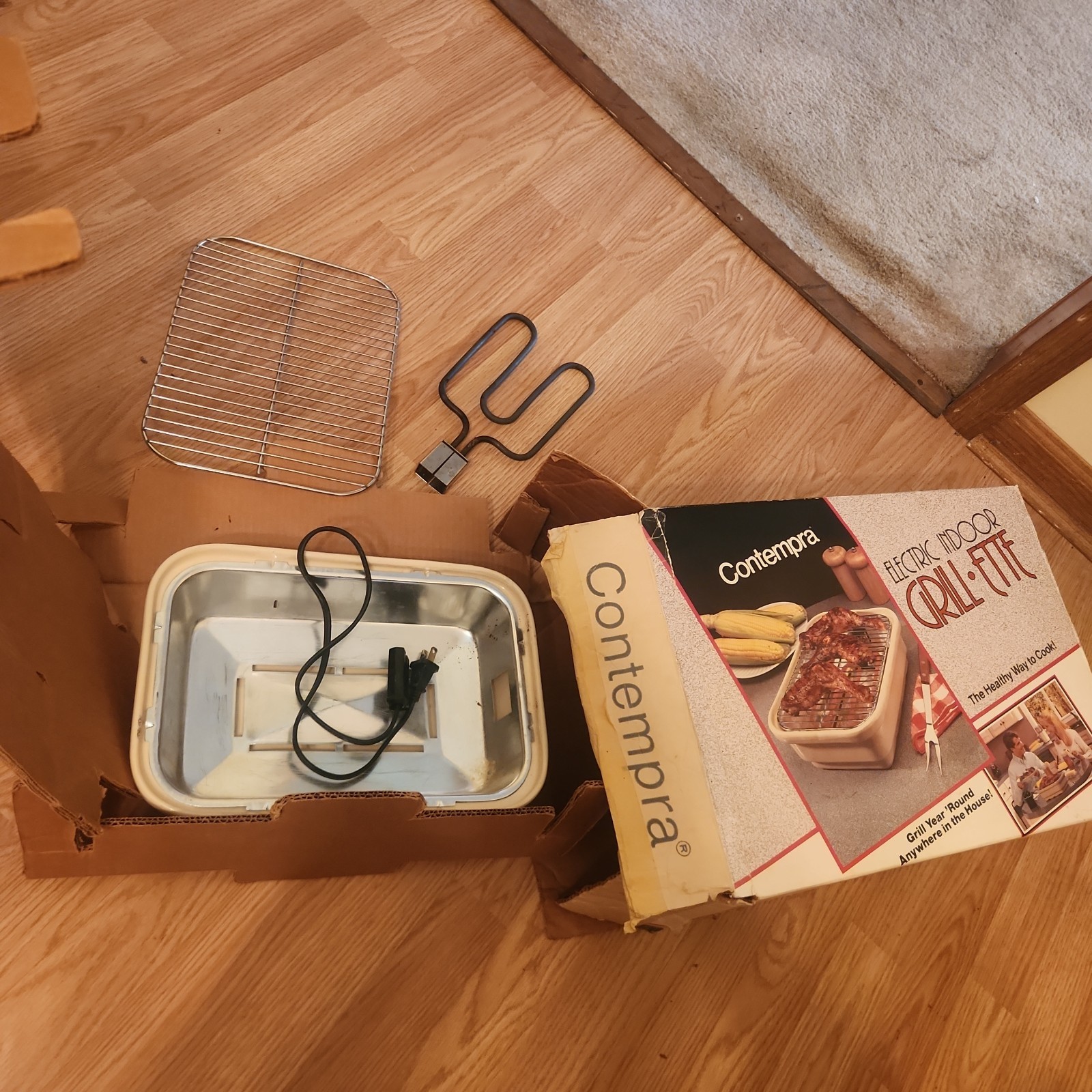 Vintage Contempra MMG-10-100 Grill-Ette Ceramic Indoor Electric Grill