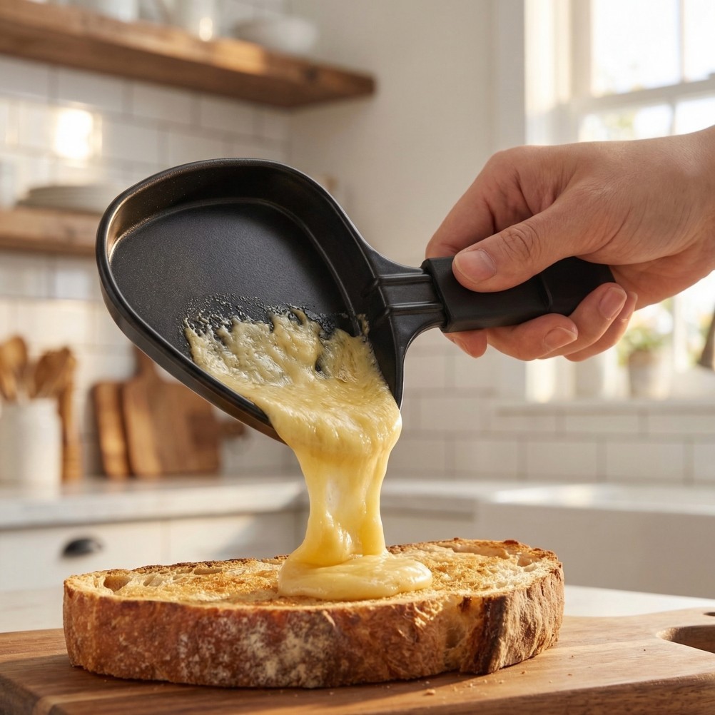 2Pcs Reusable Small Raclette Cheese Pan Non Stick Grill Tray for Indoor Cooking