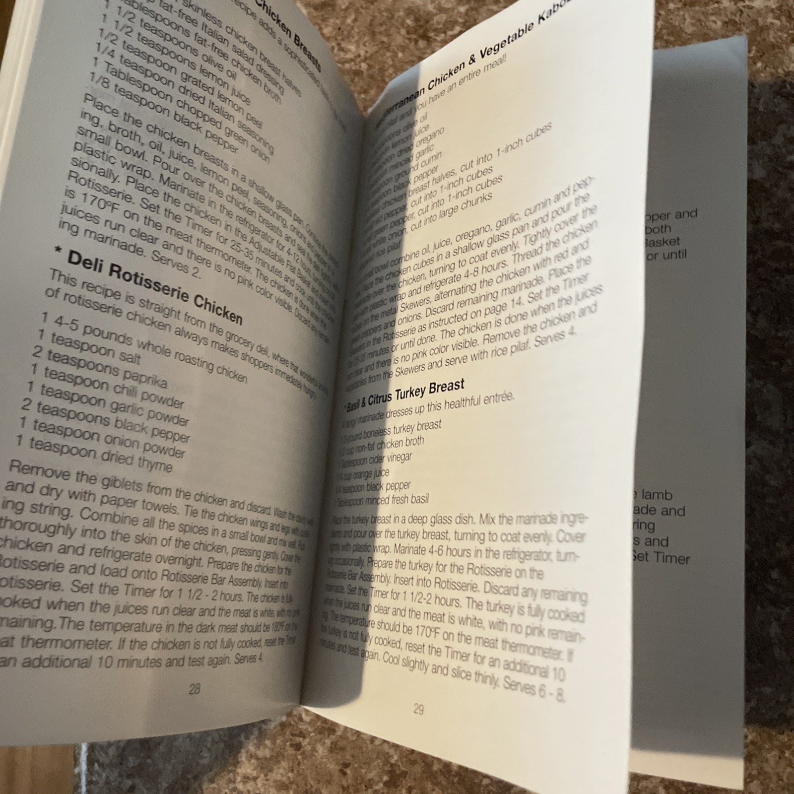 Baby George Foreman Rotisserie Instruction Manual Directions Model GR59A