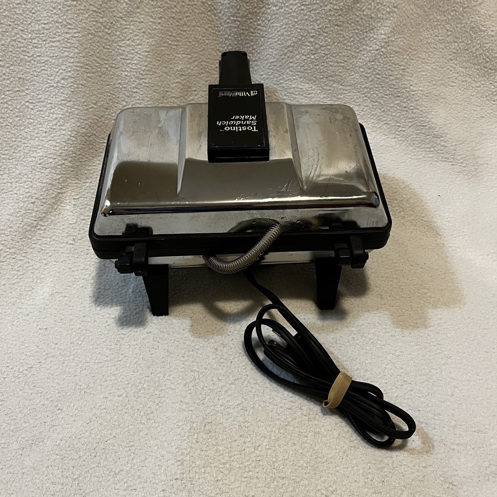 VillaWare Sandwich Maker Tostino Model: 3800 Italian Kitchenware Chrome – Tested