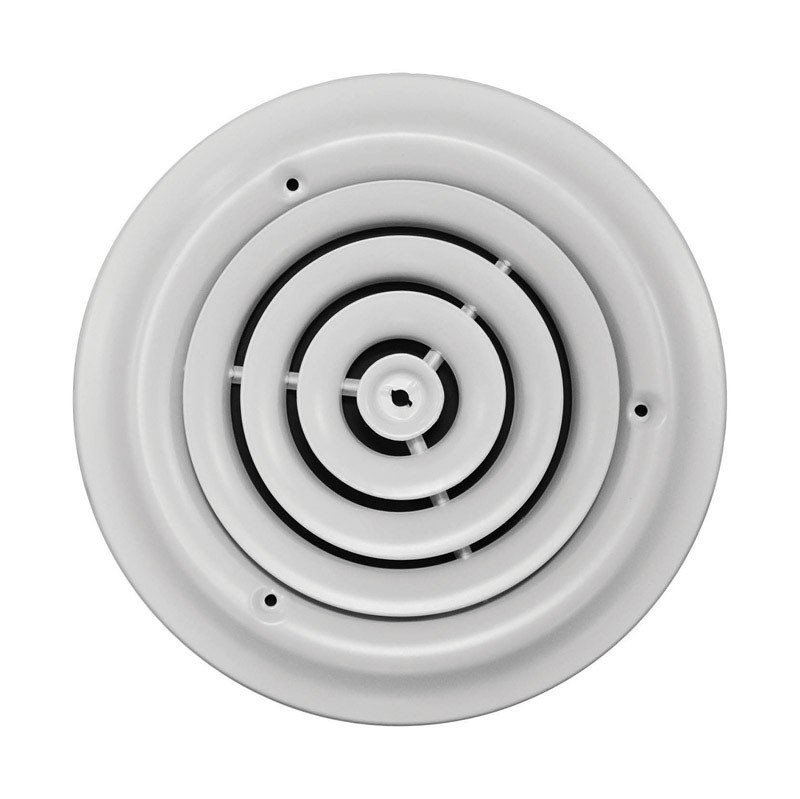 Tru Aire 6 in. H X 6 in. W Powder Coat White Steel Ceiling Diffuser (Pack of 2)