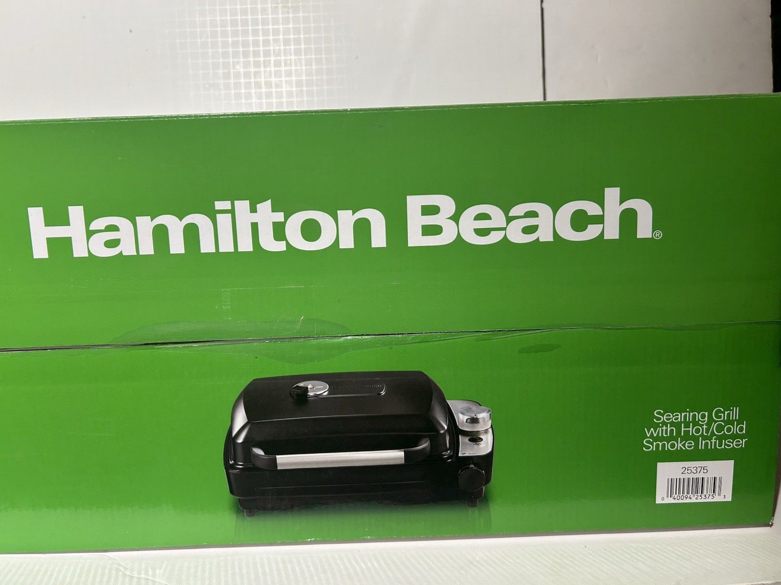Hamilton Beach electric Indoor Searing Grill With Hot/Cold Smoke Infuser/R25375