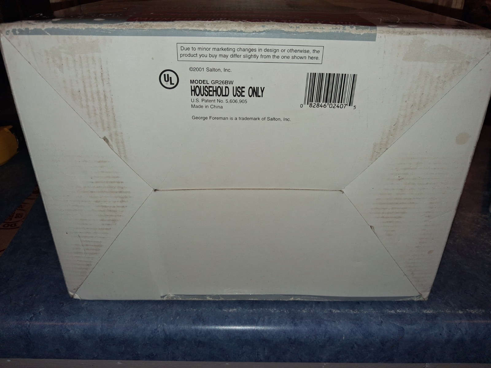 George Foreman Lean Mean Fat Reducing Grilling Machine GR26BW-XL Salton 2001-New