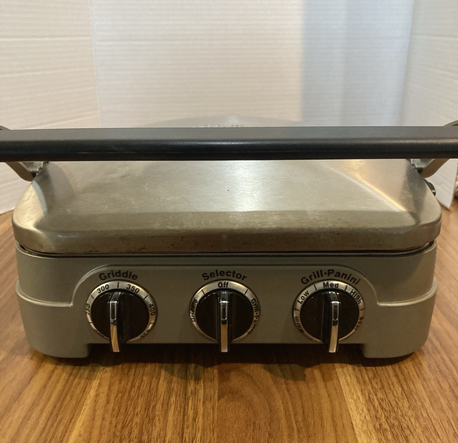 Cuisinart 5-in-1 Griddler Grill Panini Press GR-4N Stainless Steel Waffle Plates