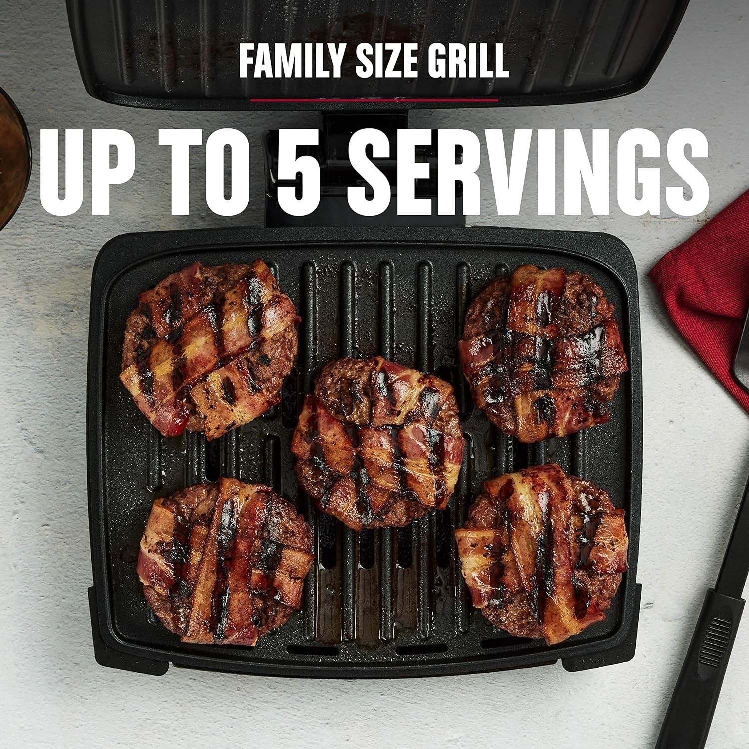 ® Contact Submersible™ Grill 5-Serving Grill Adjustable Temperature Control