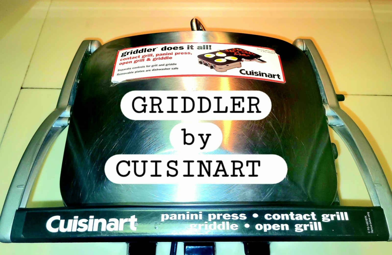 Cuisinart Griddler Indoor Electric Grill/Griddle Panini Press 1500W GR-4NNAS