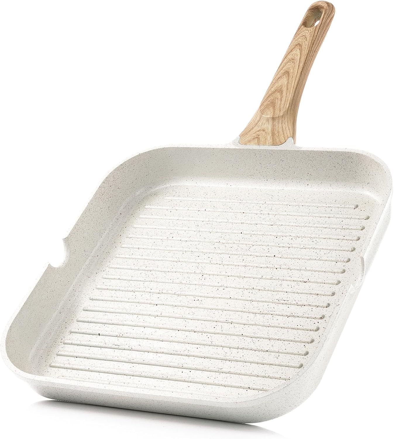 Nonstick Griddle Grill Pan Pro-Grid Reversible Grill & Griddle Pan Two Burner