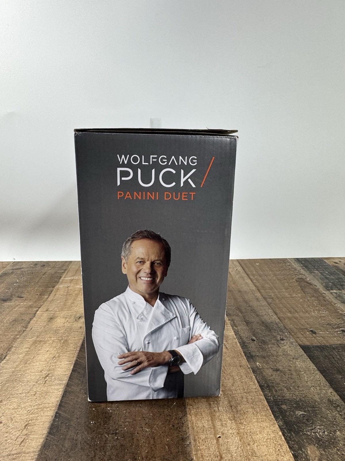Wolfgang Puck Panini Duet Nonstick Stainless Steel Panini Maker New -Open Box