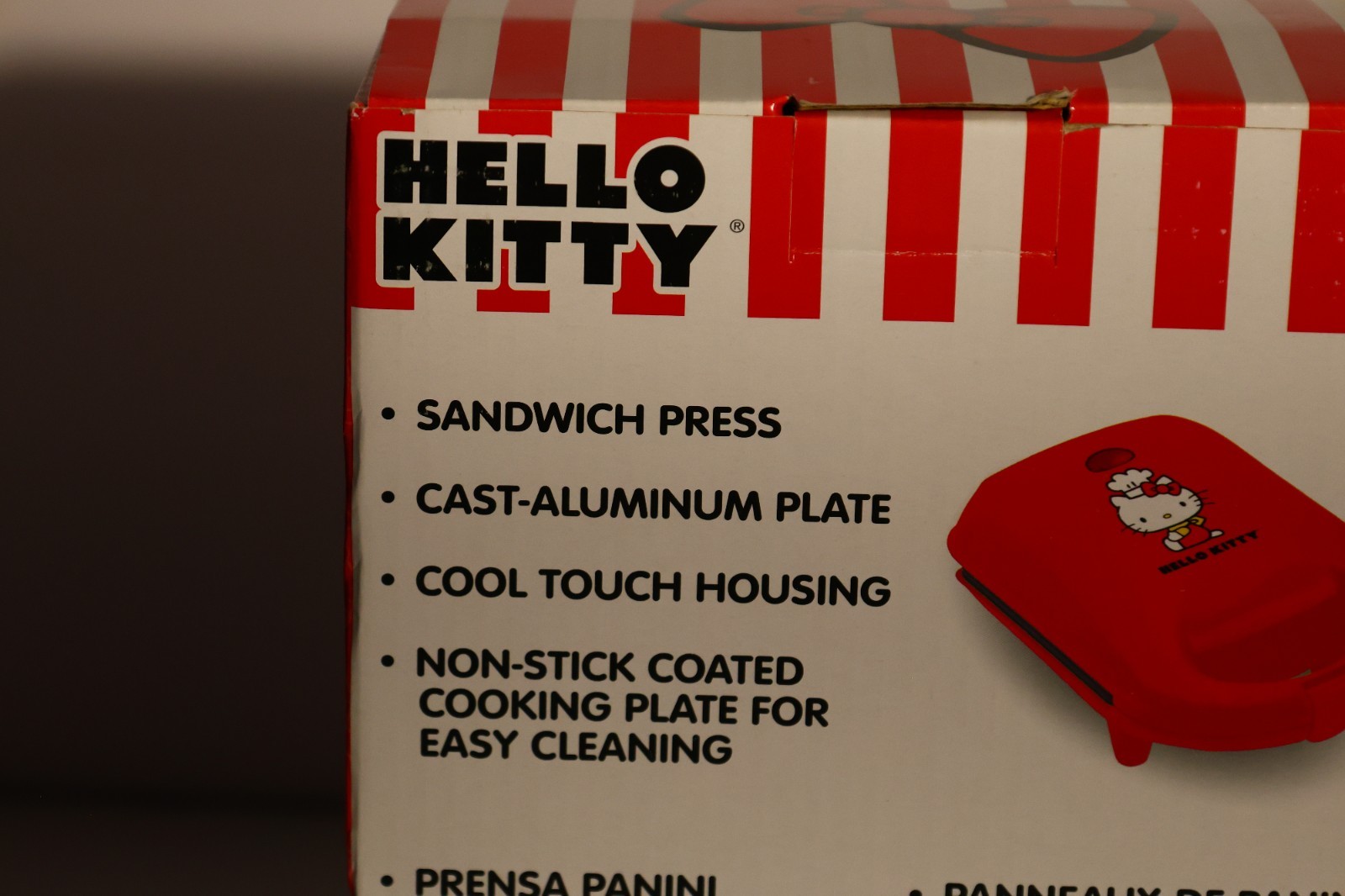 Hello Kitty Red Non-Stick Sandwich Toaster Grill Press