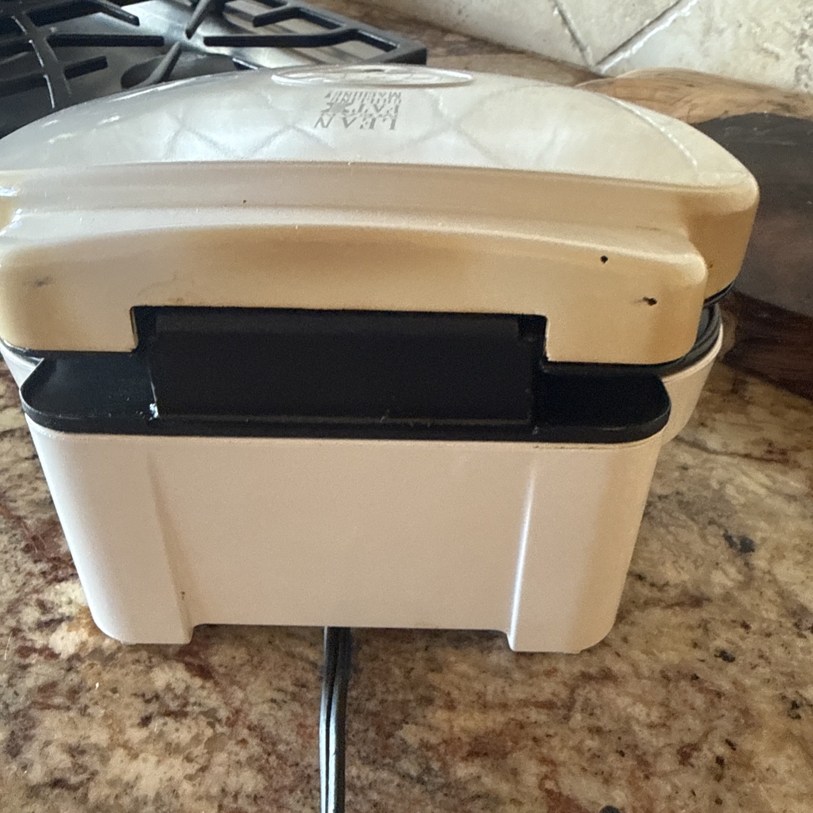 George Foreman Grill Lean Mean Fat Reducing Grilling Machine GR-10A White Tested