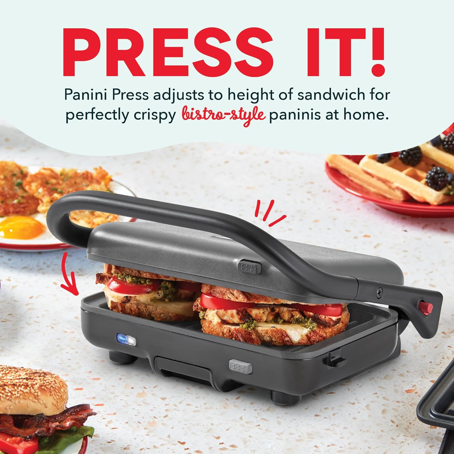 Multimaker® Flex Press Grill System, Grill and Griddle – Nonstick Removable Plat