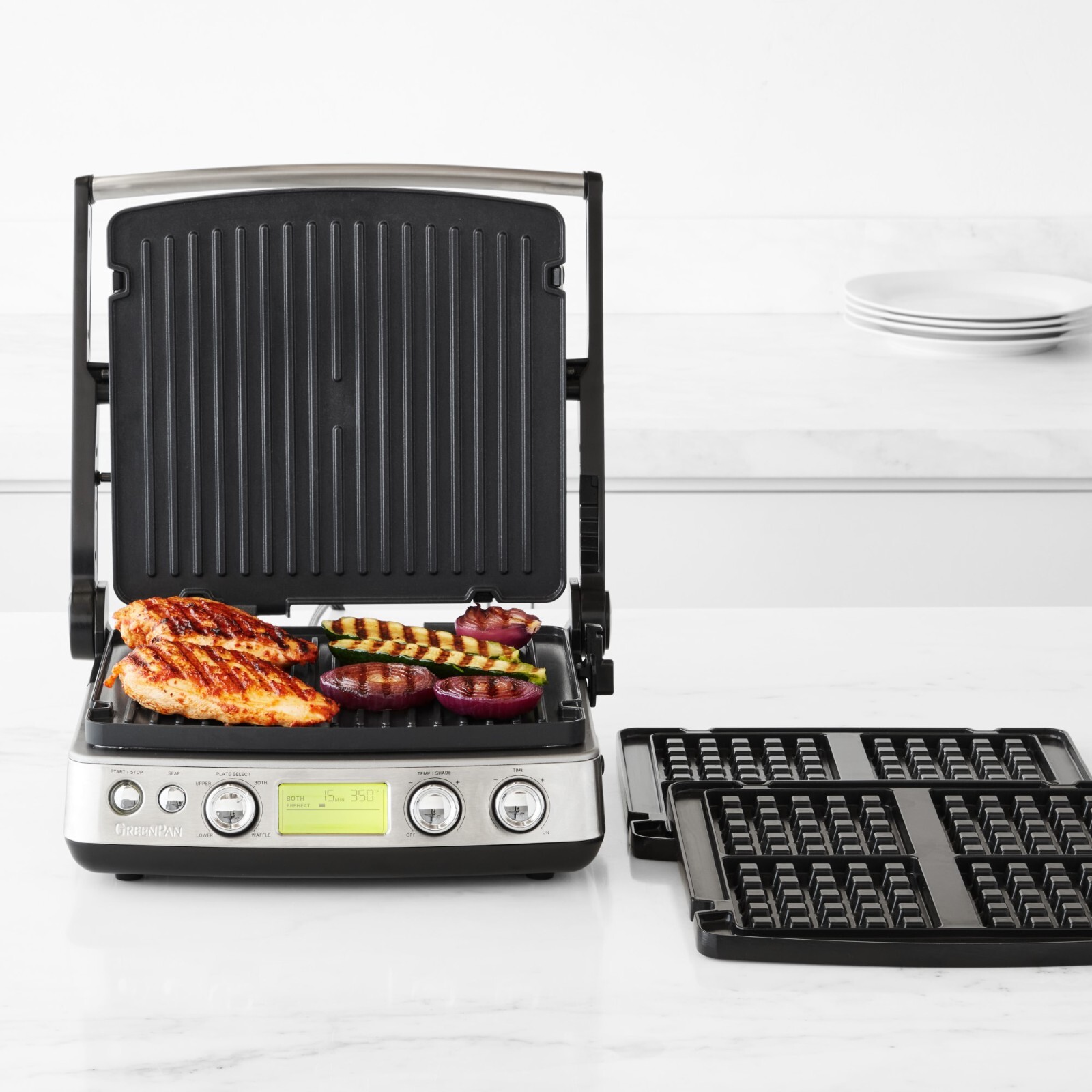 GreenPan Elite Multi Grill, Griddle, & Waffle Maker
