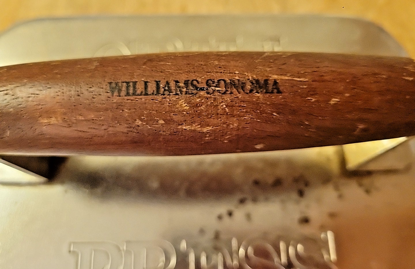 Williams Sonoma Grill Press Heavy Steel Wood Handle Bacon Burger Flattop Chef