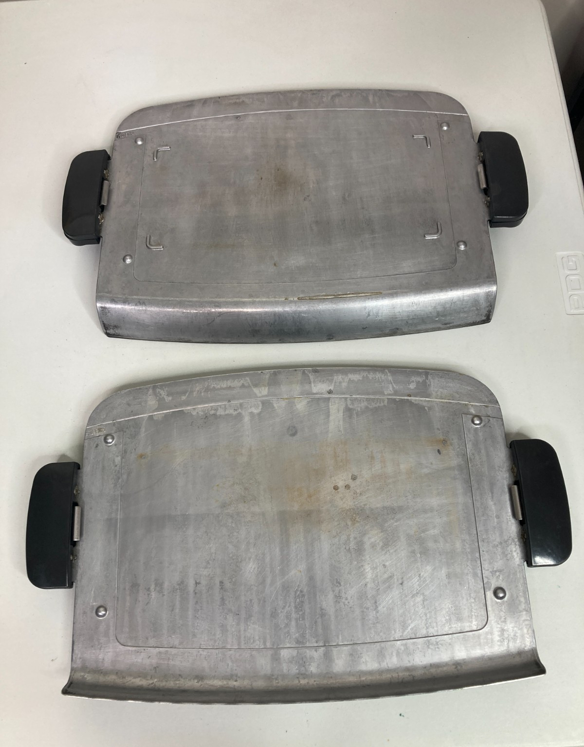 George Foreman Grill Plates GRP99 GRP95 GRP95R Removable Grates Top & Bottom OEM