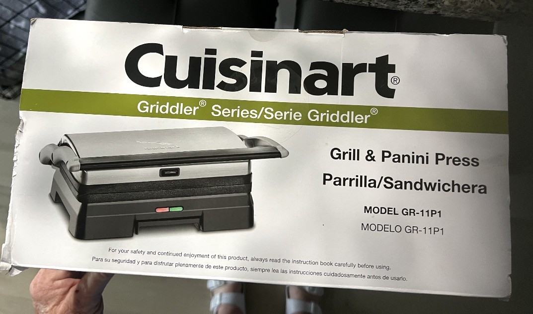Cuisinart Griddler Grill and Panini Press GR-11NAS New in Box. Only used twice.