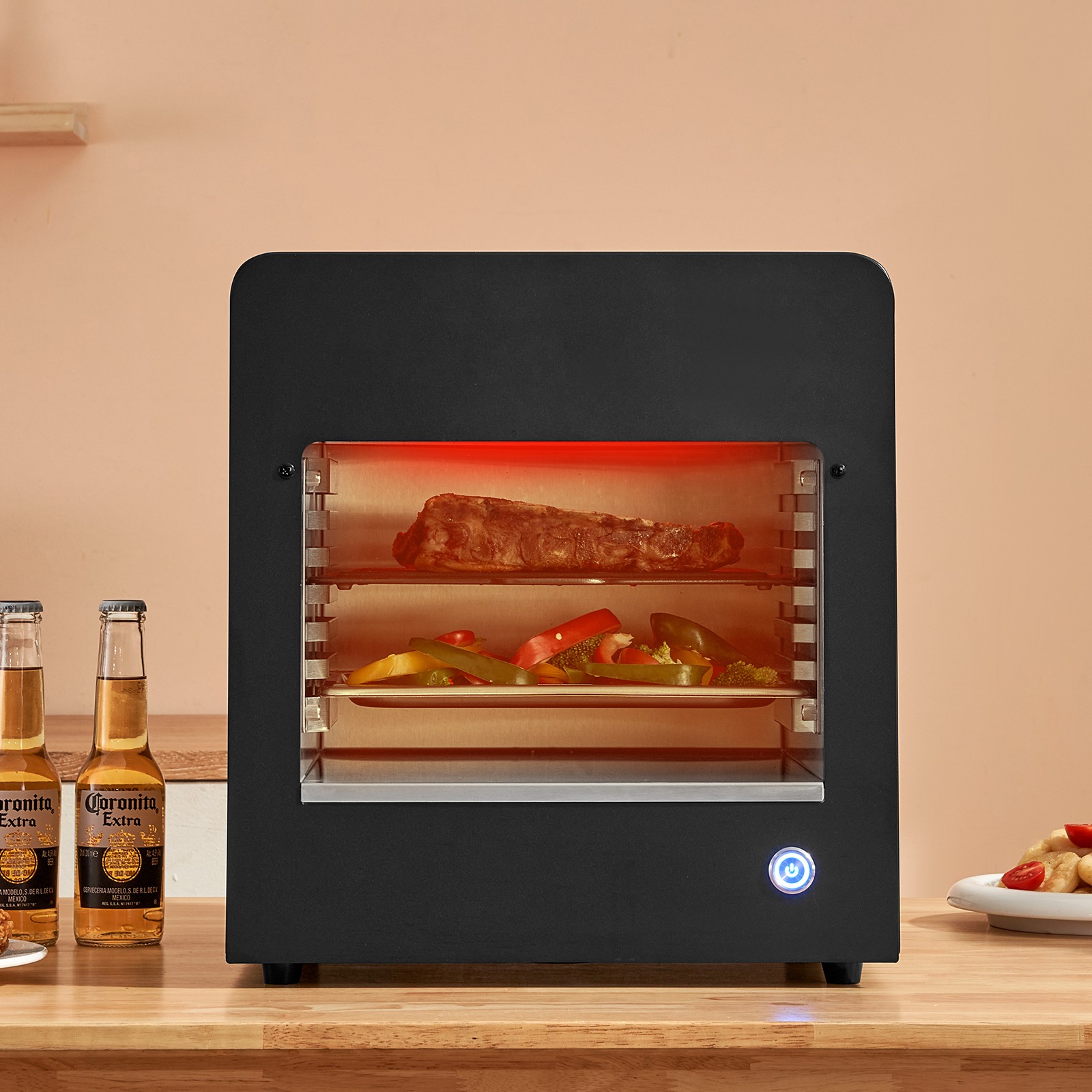 Uimoso Electric Steak Grill 1800W Smokeless Infrared Broiler Stainless Steel