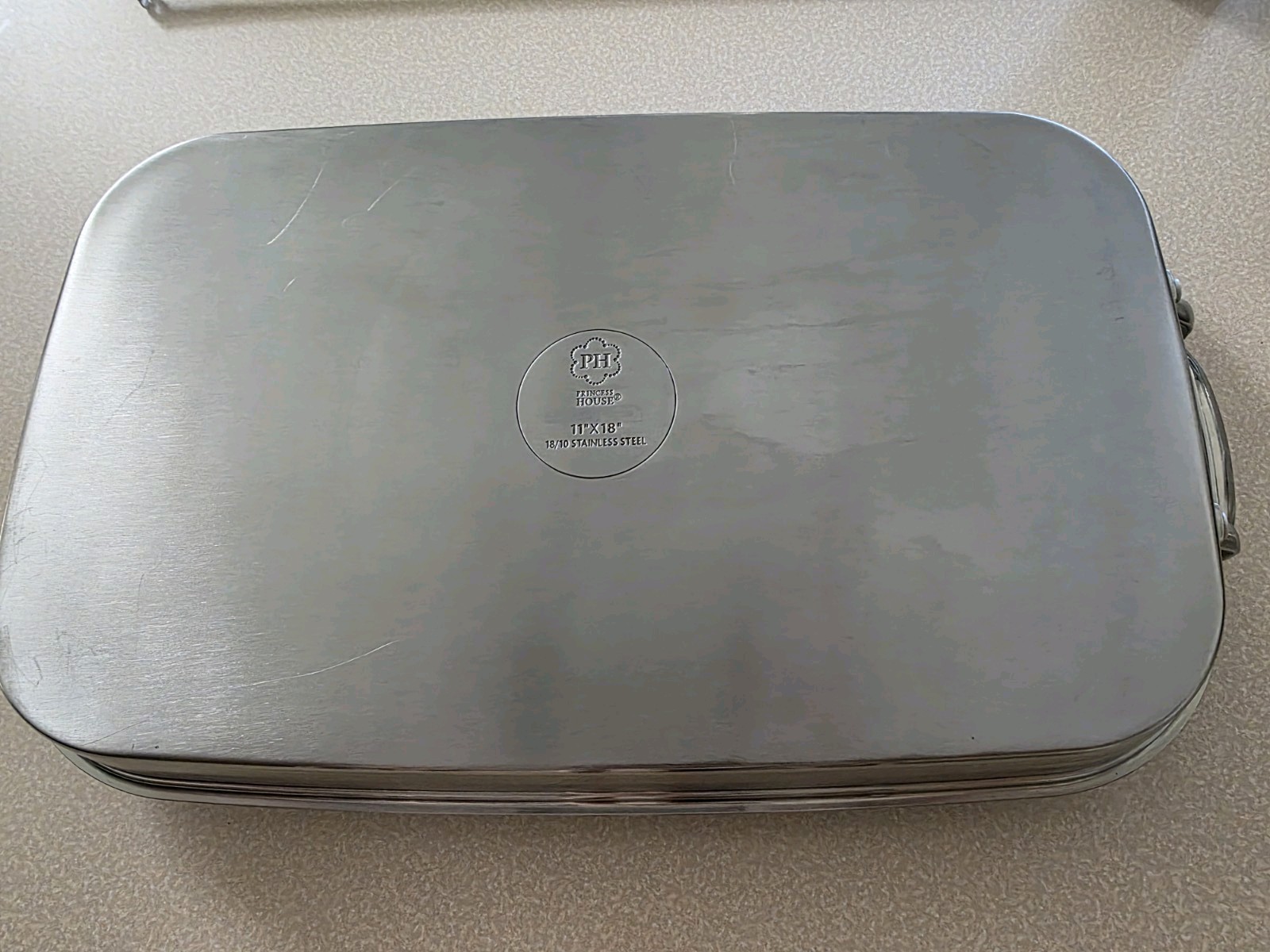 PH Panther House PH 17×13 Non-Stick Stainless Steel Rectangular Grill Pan 17×13″