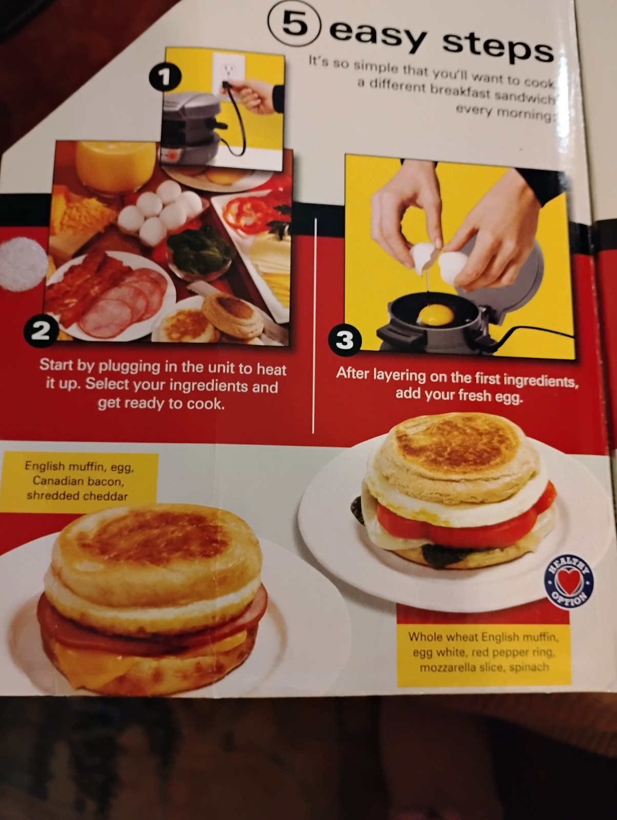 Hamilton Beach Breakfast Sandwich Maker 25475. Complete. Electric none stick