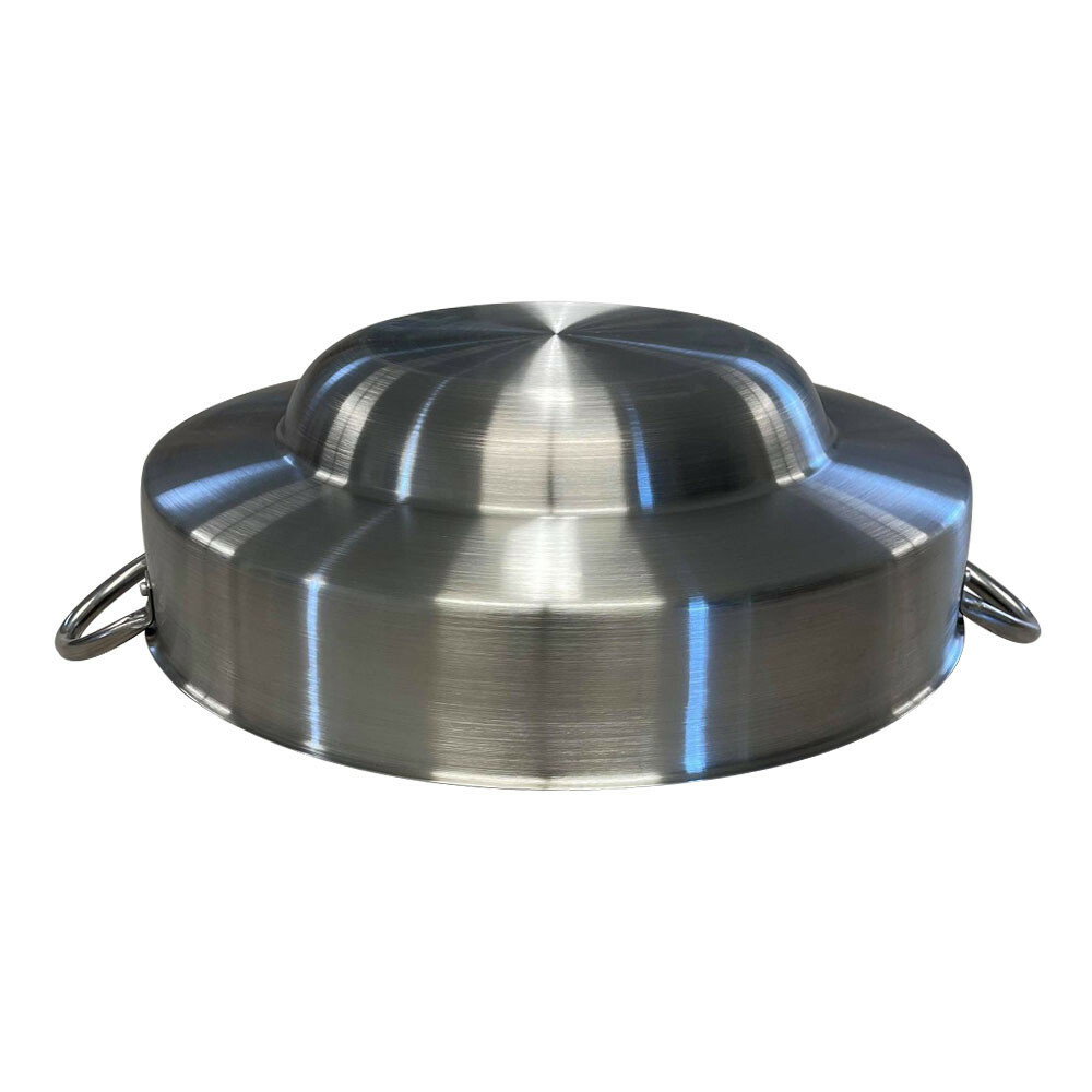 23″x7″ Heavy Duty Stainless Steel Concave Comal Griddle Para Tacos Tortillas