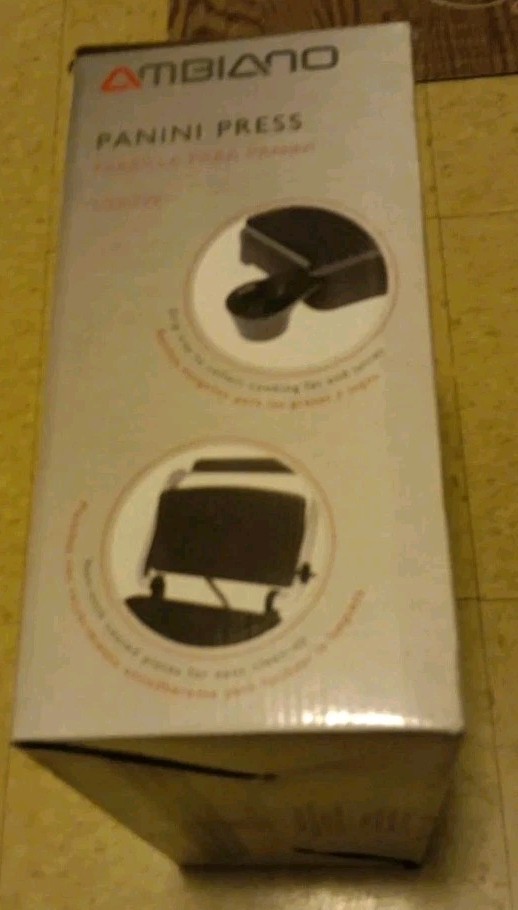 Ambiano Panini Press Grill Nonstick Electric Sandwich Maker Non Stick Plate New