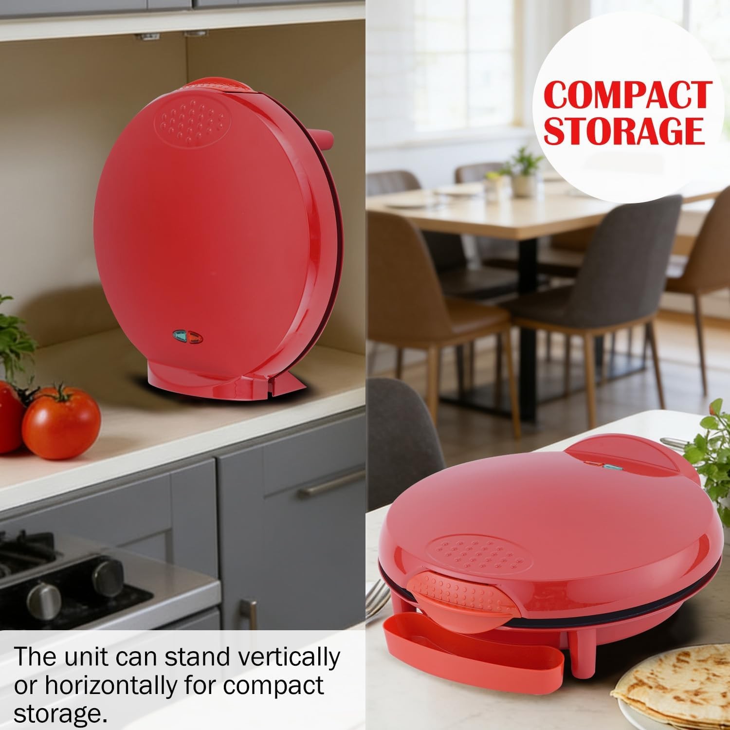 Electric Quesadilla Maker 10 Inch 6-Wedge Quesadilla Press W/ Extra Stuffing