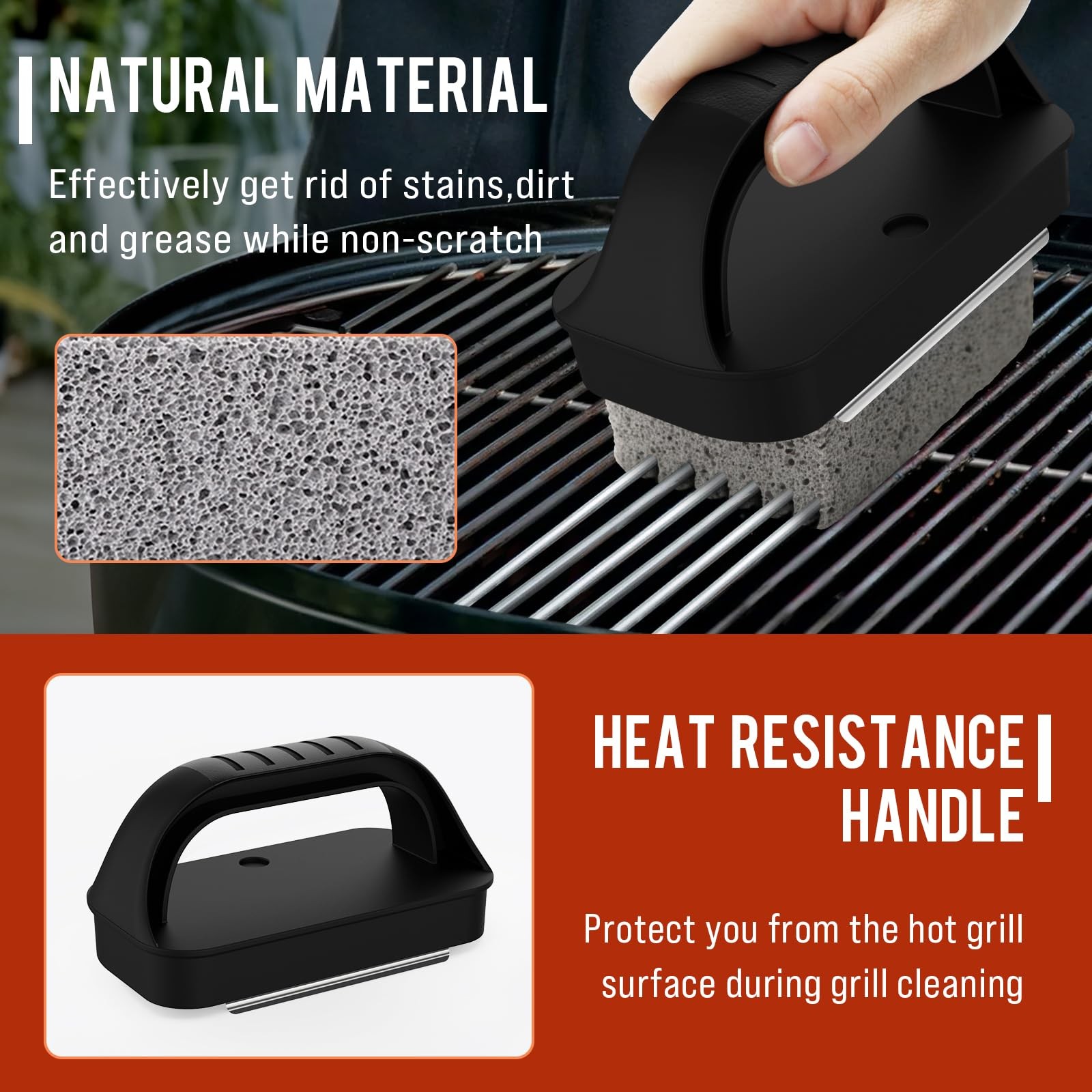 AWEASROY Griddle Cleaning Kit for Blackstone, Flat Top Grill Black