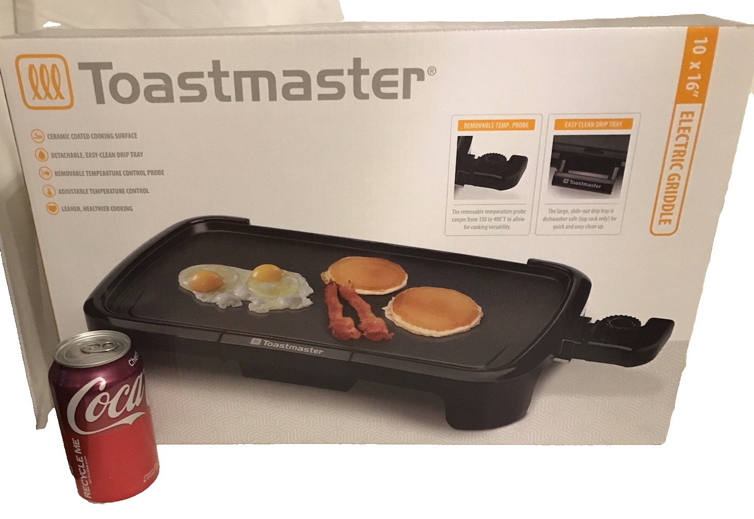 TOASTMASTER 10″ X 16″ ELECTRIC GRIDDLE NONSTICK