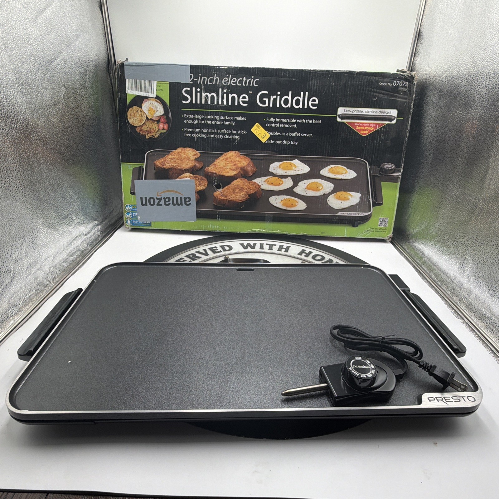 Presto 07072 Electric SlimLine Griddle 22″