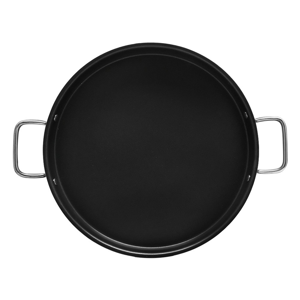 Aluminum 15 x 1-1/2 Non-Stick Spanish Paella Pan Grill Comal Griddle Tray Cook