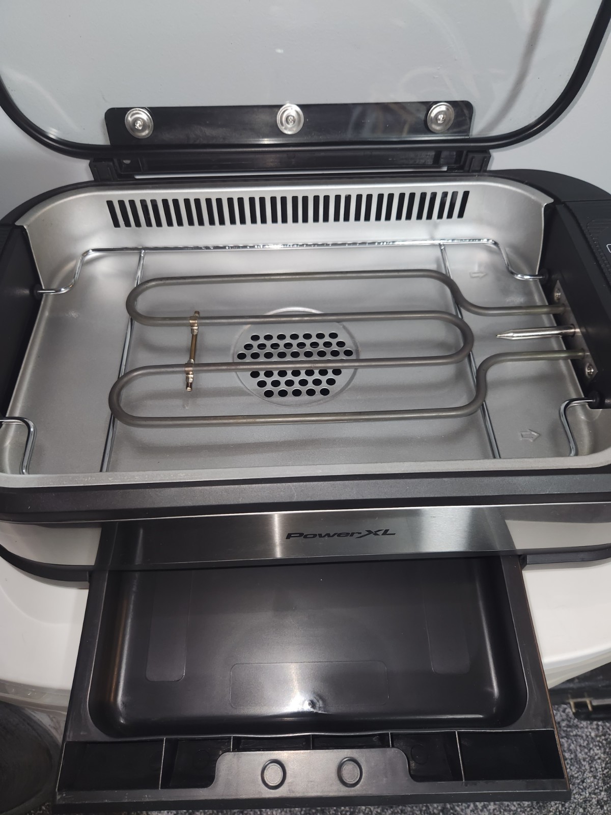 Power XL PG-1500FDR 1500W Smokeless Grill Plus Black/Silver (PXLSGS)