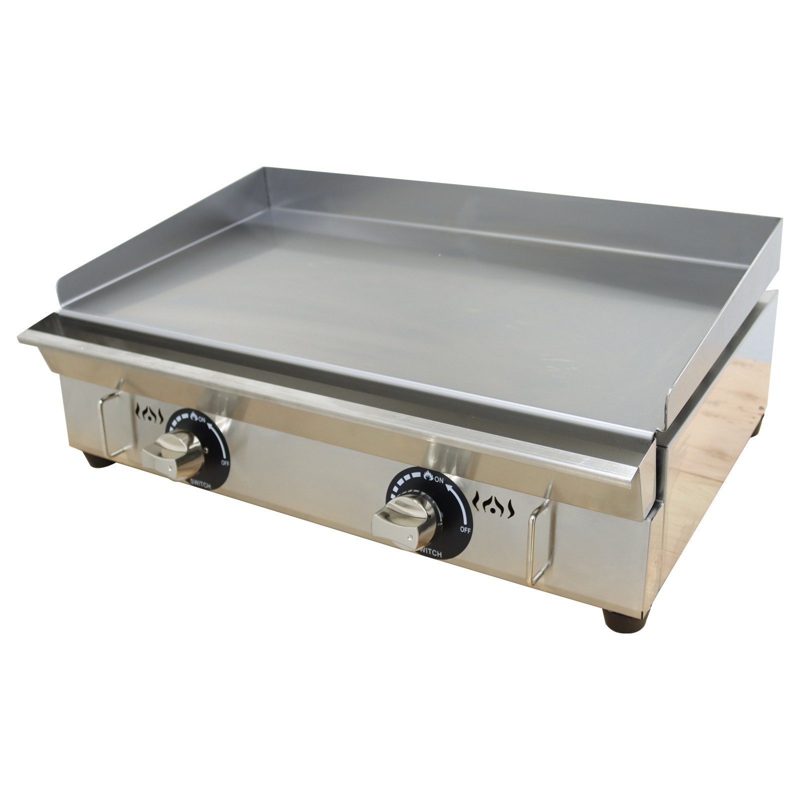 Countertop Flat Griddle Grill LP Gas Stainless Steel 2800Pa Small Kitchen