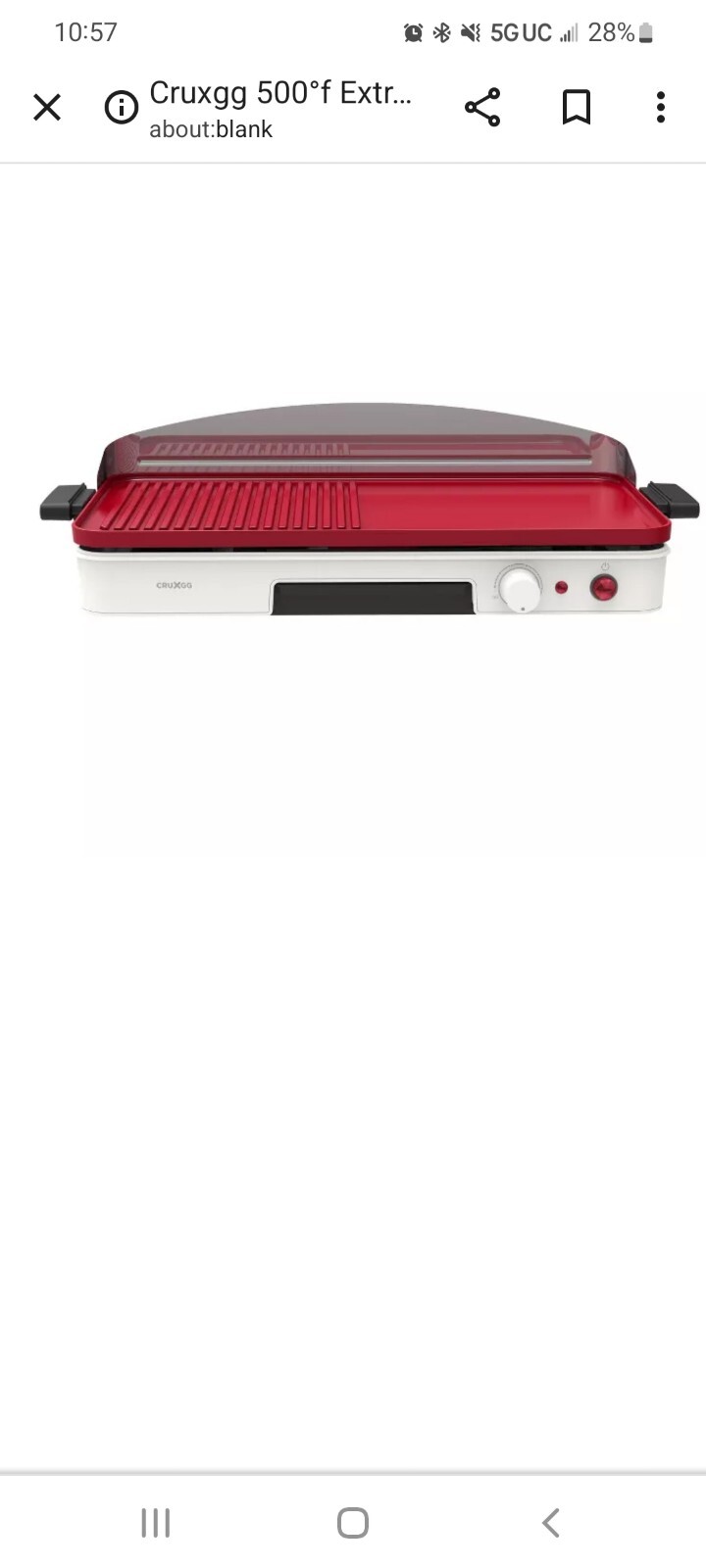 Cruxgg 500 F Searing Grill And Griddle
