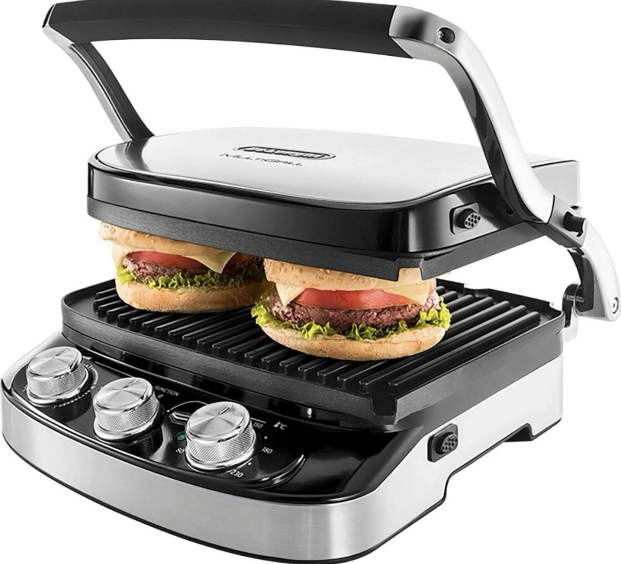 De’Longhi CGH912C Livenza 5-in-1 Grill Stainless Steel Griddle Panini Press NOB