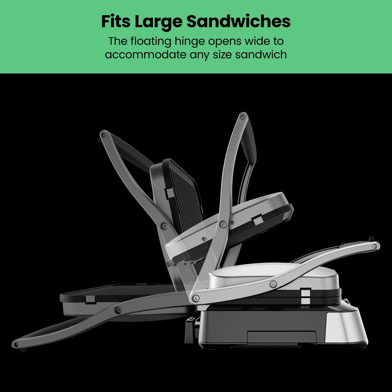 5in1 Digital Panini Press Grill Sandwich Maker and Griddle Grill Combo with R…