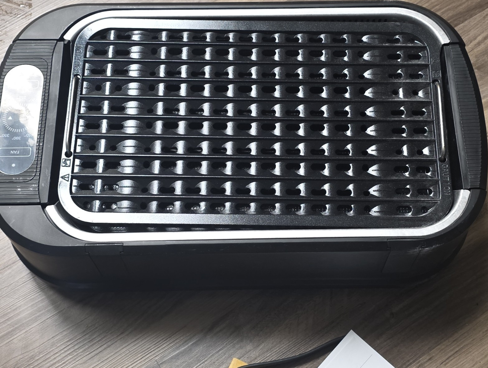 Power Smokeless Grill Indoor Electric Grill 1500W Non-Stick w/ Drip Tray Black