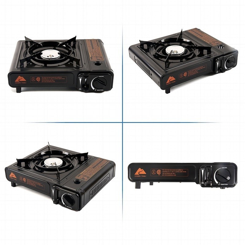 Butane Griddle 7650 BTU 2 in 1 Portable Lightweight Non-Stick Outdoor Cooking US