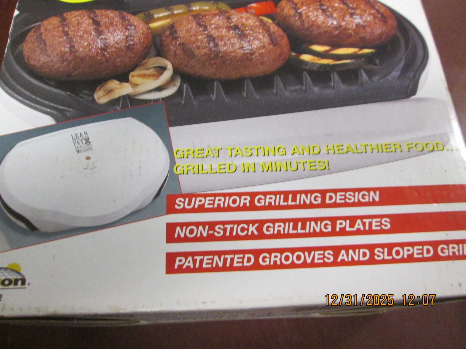 George Foreman Grill Super Champ Limited Edition Salton GR-12 SEALED White