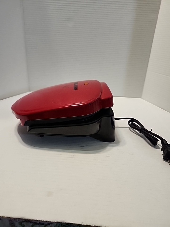 George Foreman 5 Serving Grill & Panini Red 2 in 1 Nonstick Red