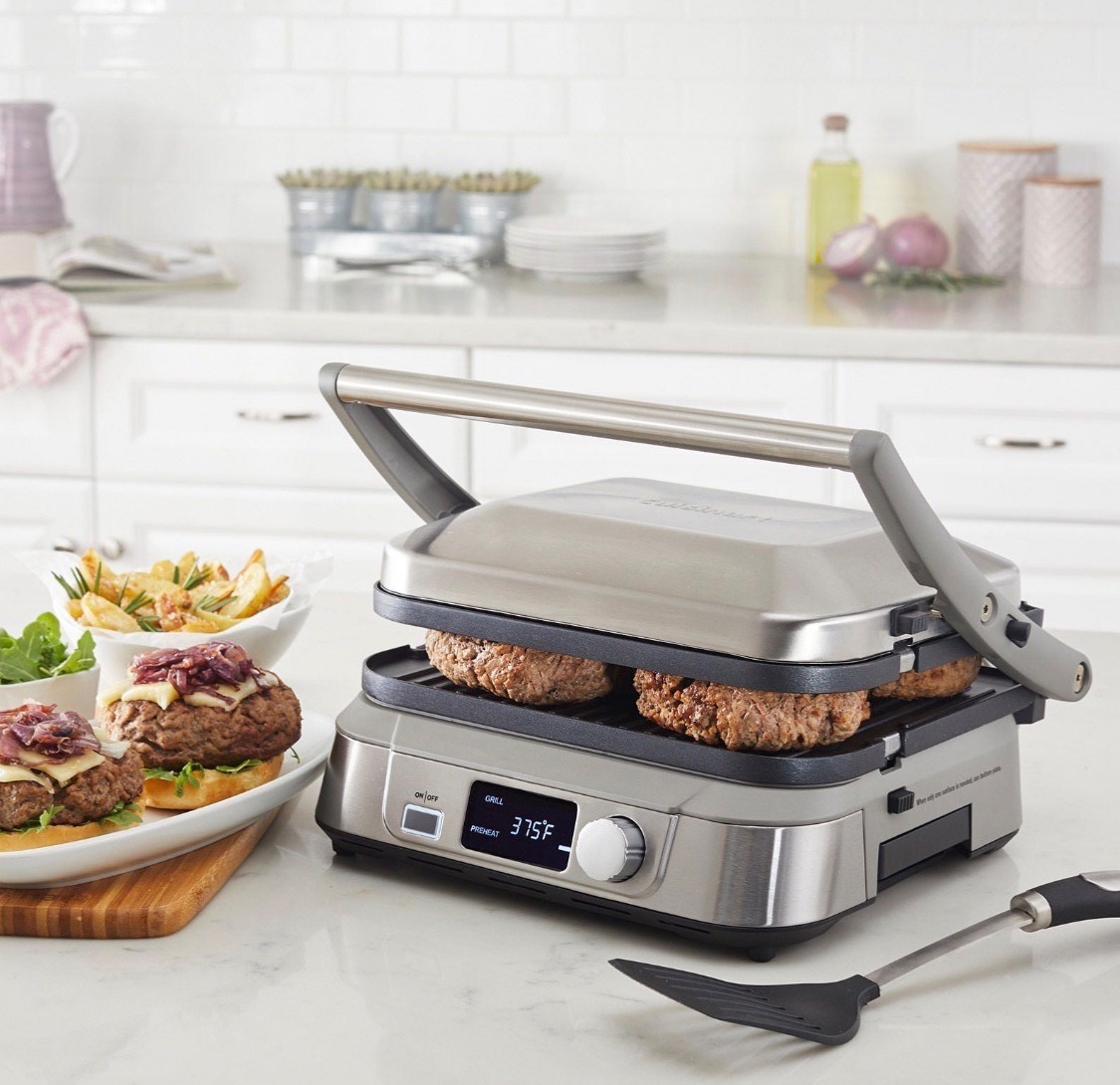 NEW Cuisinart Nonstick 5 In 1 Electric Griddle/Grill With Digital Controls