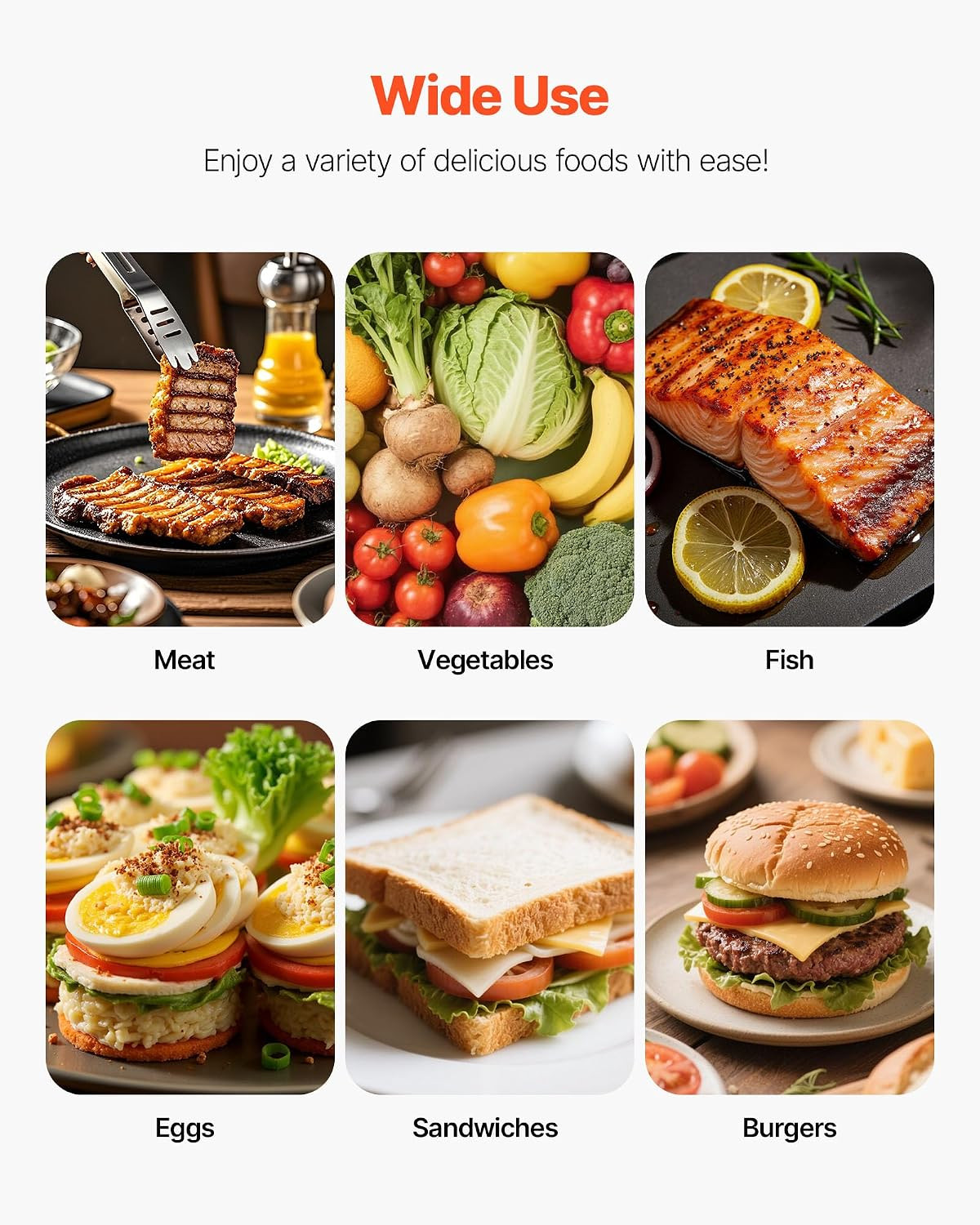 Commercial Panini Grill, 1800W Electric Sandwich Panini Maker, Stainless Steel S