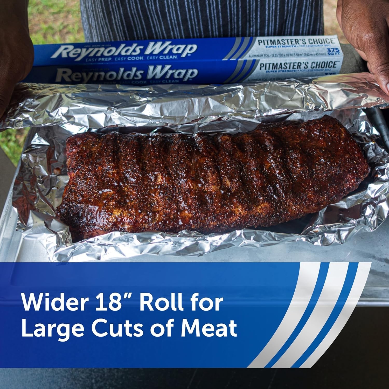 Durable Extra Wide Grill Foil: Pitmaster’s Choice 18” x 37.5 Sq Ft – High Heat