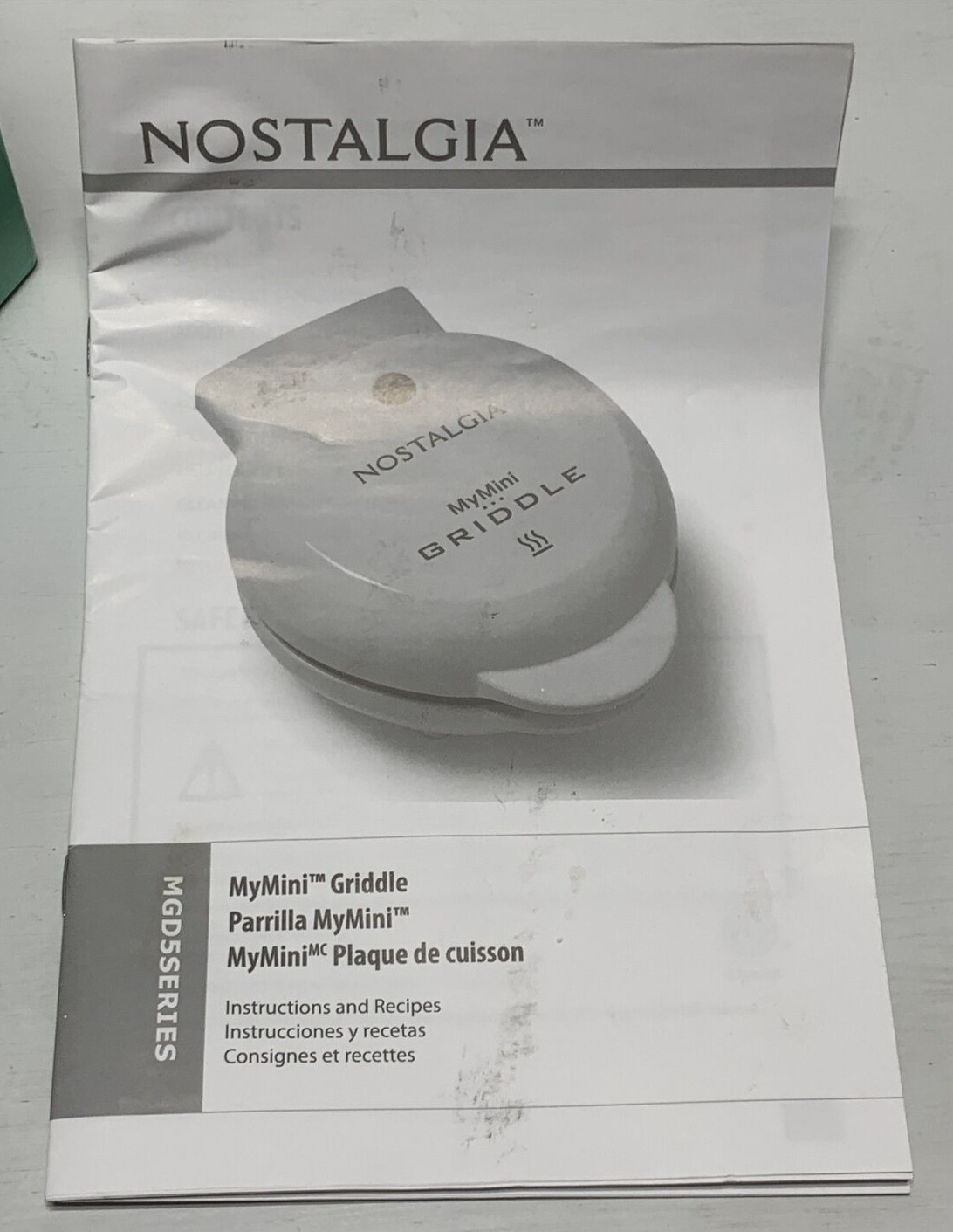 Nostalgia MyMini Griddle 5-1/2″ Teal Mint