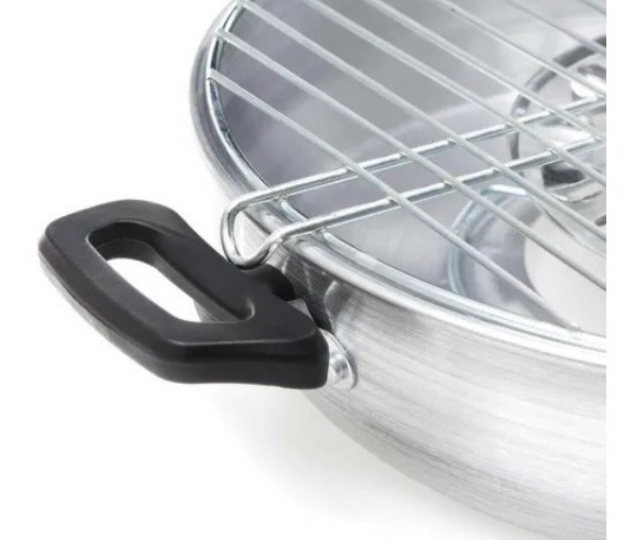 Asador Fugitivo Para Estufa Disco Giratorio Silver Heat dissipation Lightweight