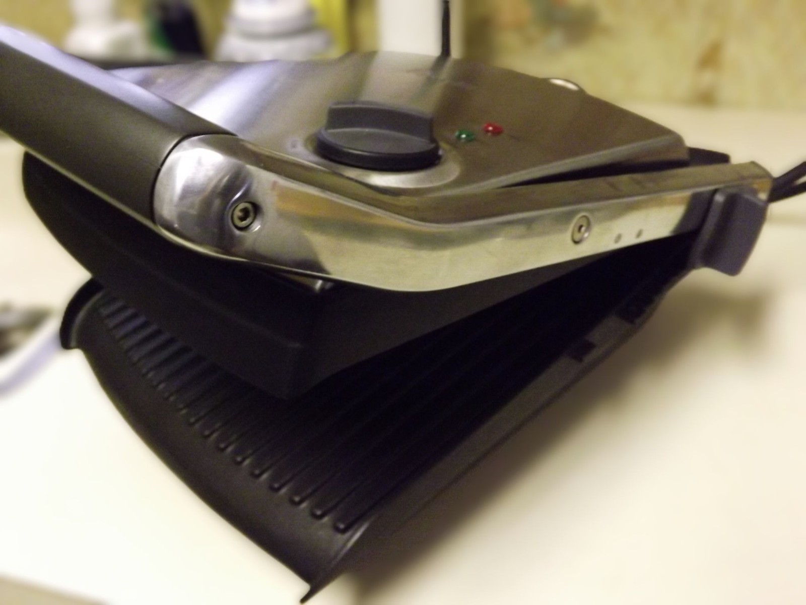 Breville Panini Sandwich Grill Press Adjustable Temp & Height Non-Stick Plates