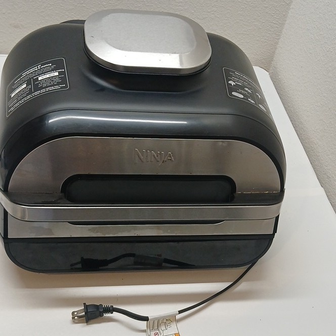 Ninja Foodi Smart XL Grill EG551 1760W Indoor Electric Grill, Black/Silver