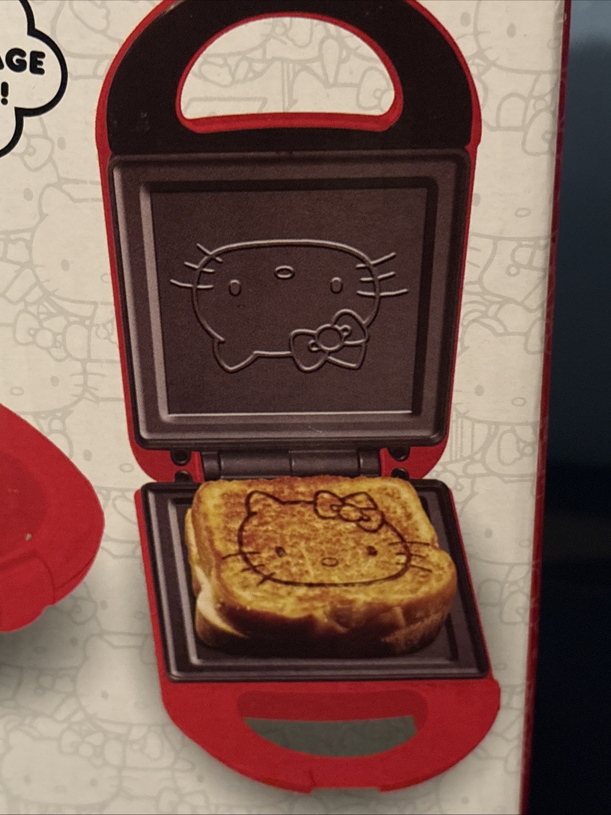 New Red Hello Kitty Grilled Cheese Sandwich Press Maker Panini Non-Stick
